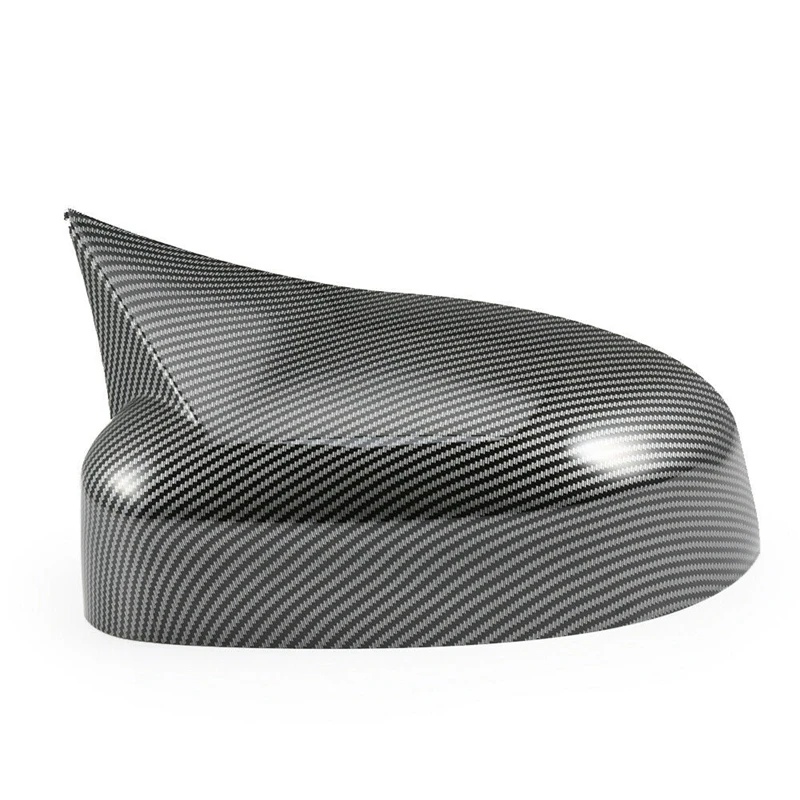 2 шт. Автомобильная углеродное волокно Ox Рог боковая крышка зеркала заднего вида