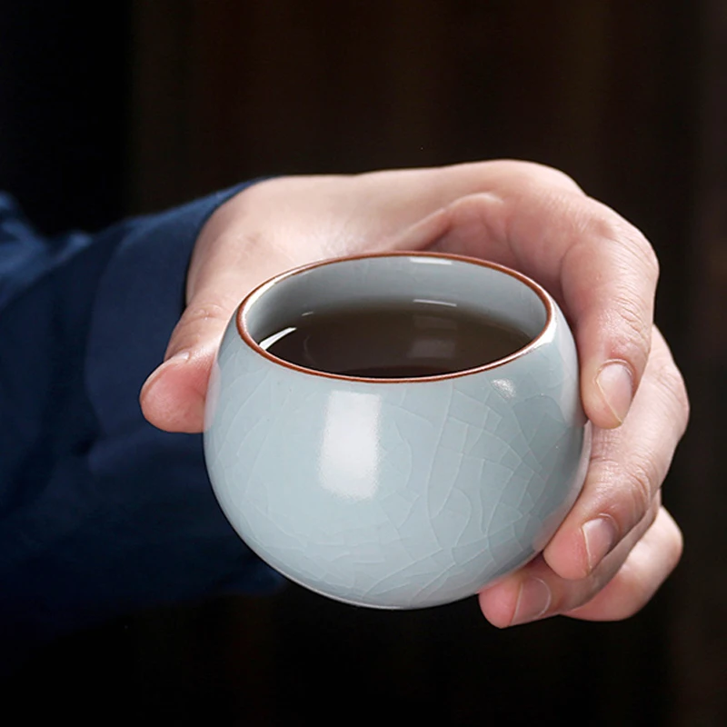 Керамическая чайная чашка 120 мл фарфоровая кружка домашняя кунг фу посуда
