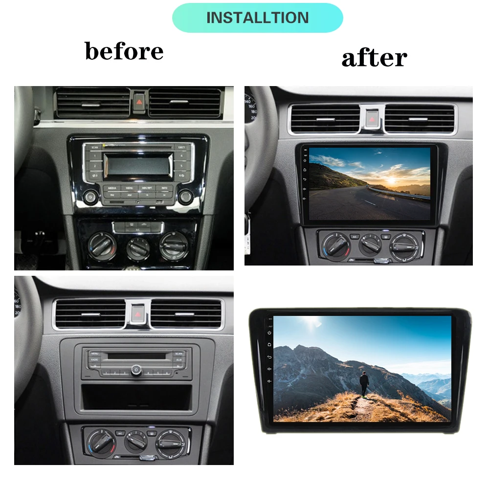 Автомобильный радиоприемник мультимедийная система 9 &quotна Android 10 для Volkswagen Bora