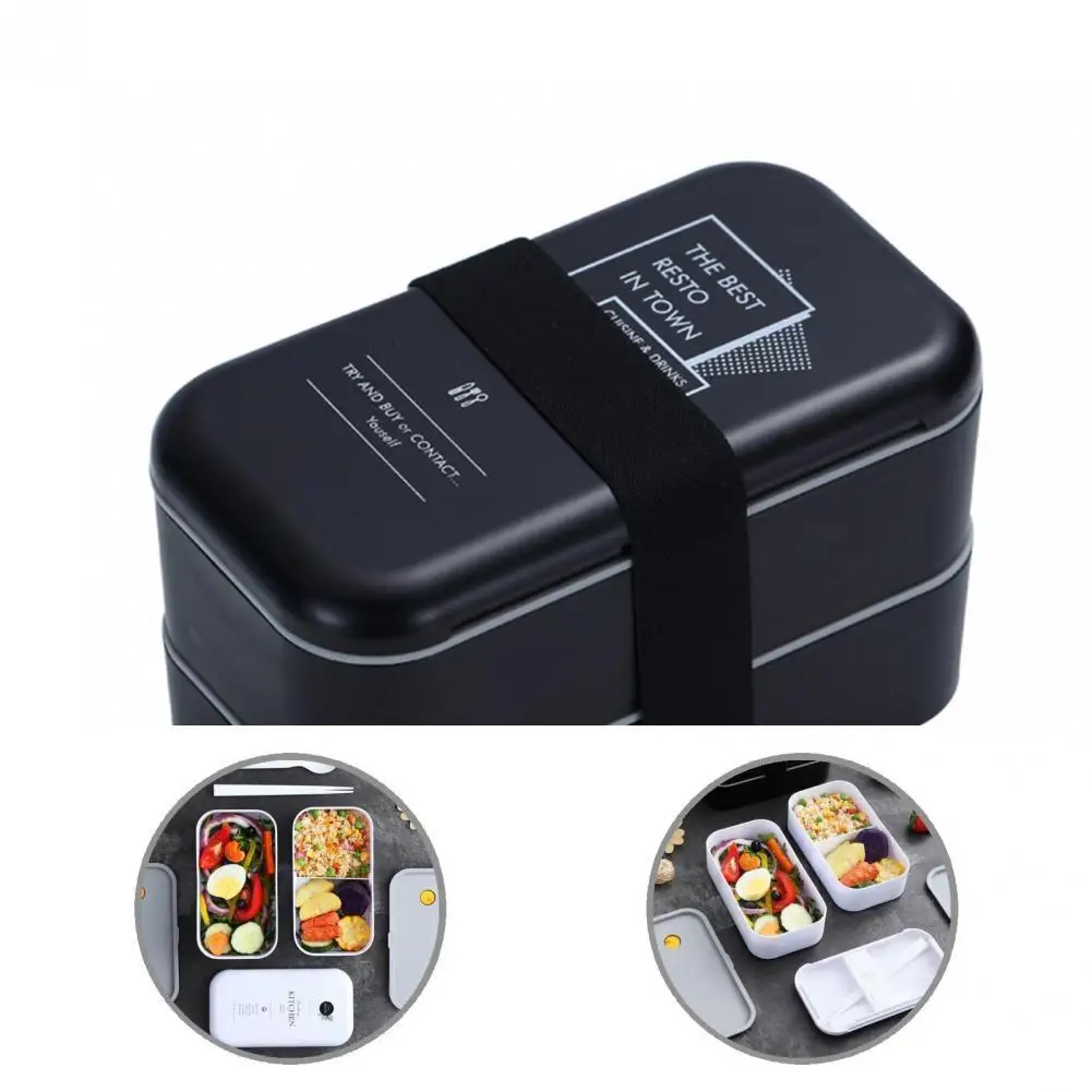 

Leak-proof Portable Lunch Container with Individual Compartment Set for Home