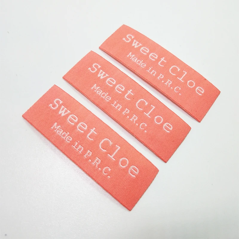 CustomizedFreeShippingIronOnClothingWovenLabelsWithBrandNameLogoHotMeltGlueHeatingAdhesiveGarmentLabels/TagsCanSewingAndIronPast | Дом и сад