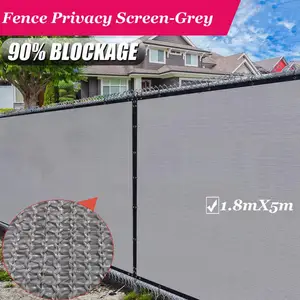 Защитный экран с защитой от ветра, с креплениями и втулками, сверхпрочная сетка с защитой от ветра для коммерческих и жилых помещений-серый