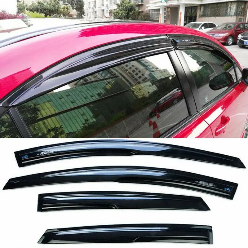 

Черные боковые козырьки для Honda Civic Sedan 2006-2011, защитные дефлекторы от дождя