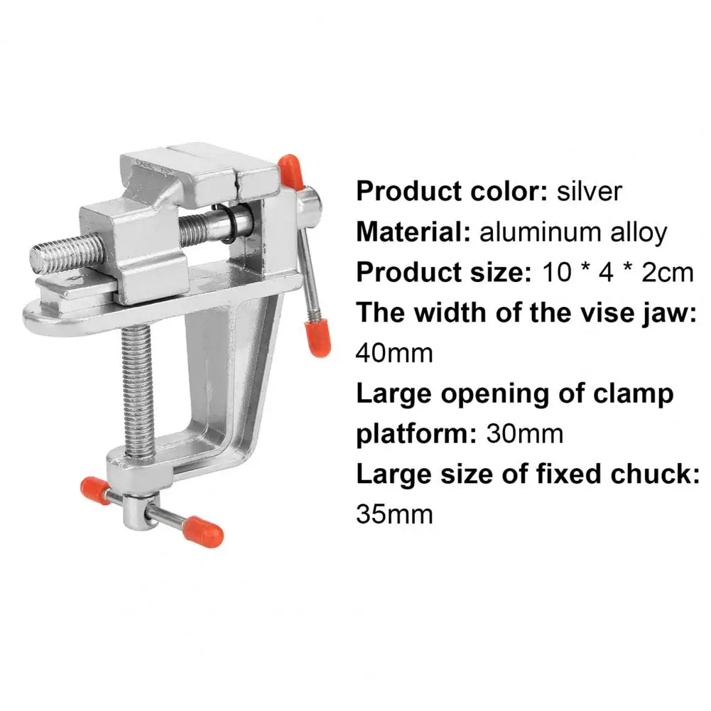 

Bench Vise Exquisite Hard Aluminium Alloy Multipurpose Clamp-on Table Vise for Garage Professional Clamp-on Bench Vise