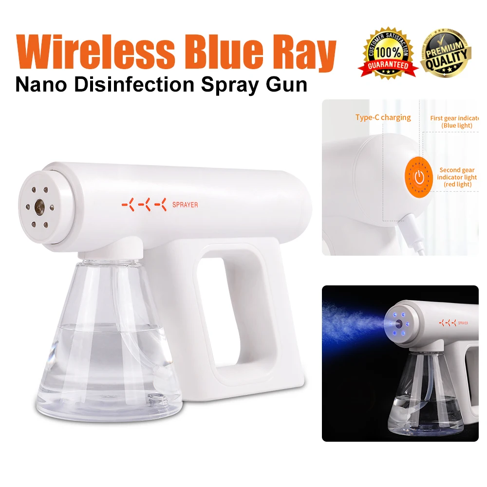 

300ml Nano Mist Sprayer Santitizer Machine Hand-held Atomizer Spray Gun Cordless Electric ULV Fogger For Office Garden Sprayer