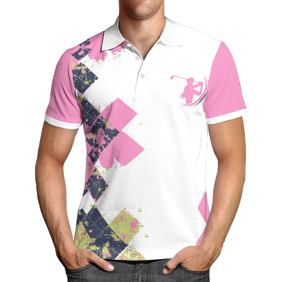 

Summer Polo Shirt Tennis Shirt Golf Cool Leisure Sports Lapel Polo 3D Printing Fashion Street Wear