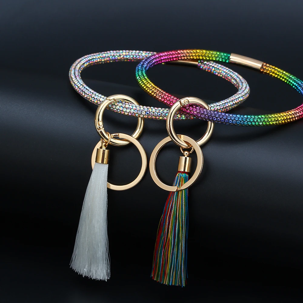 Брелок для ключей MEIBEADS 1 шт. цветной брелок с кисточками и эмалированными