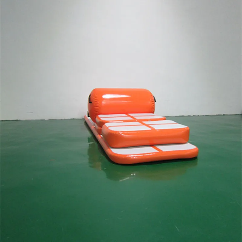

Free Shipping 6 Pieces (4 air track+1 roller+1 pump) Inflatable Tumbling Mat Airtrack Training Set For Home Use Sealed