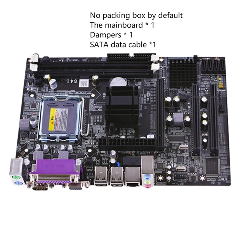Двухканальная материнская плата G41 поддерживает процессор LGA771 модуль памяти DDR3