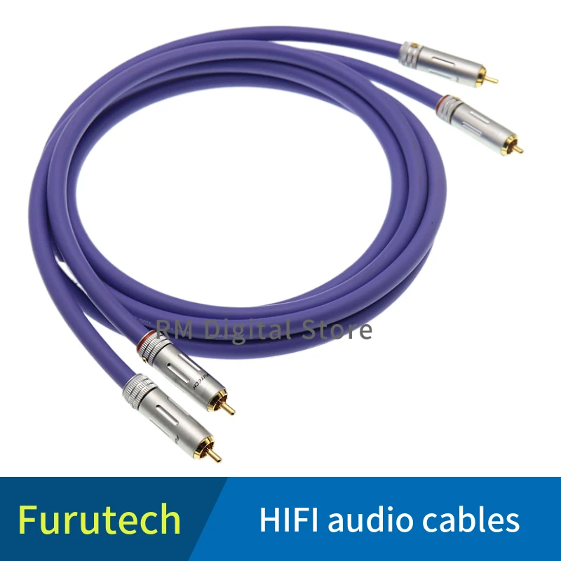 1 пара аудиосигнальных кабелей hifi позолоченный аудиокабель RCA | Электроника