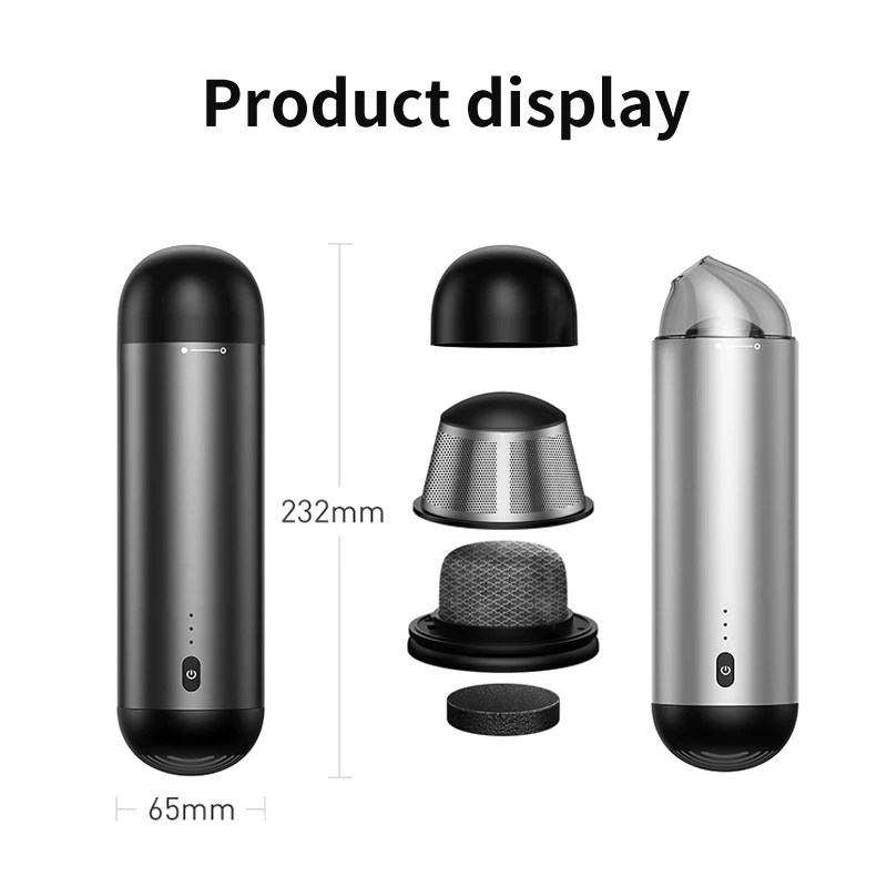 Baseus автомобильный пылесос портативный беспроводной ручной робот для салона