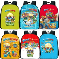 super zings kindergarten backpack kids toddler school bags cartoon 3d boys girl student book mochia children gift escolar