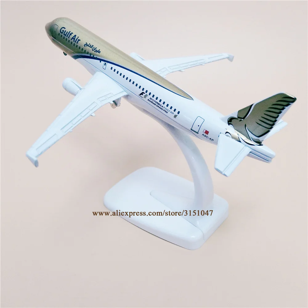 

NEW GULF Air A320 Airbus 320 Airlines Airways Airplane Model Alloy Metal Model Plane Diecast Aircraft w wheels 16cm Gift