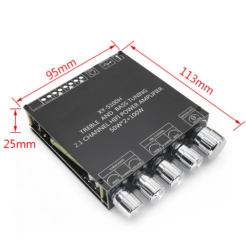 HIFI TPA3116 5 0 Bluetooth усилитель сабвуфера плата 50 Вт x2 + 100 2 1 каналов стерео динамик