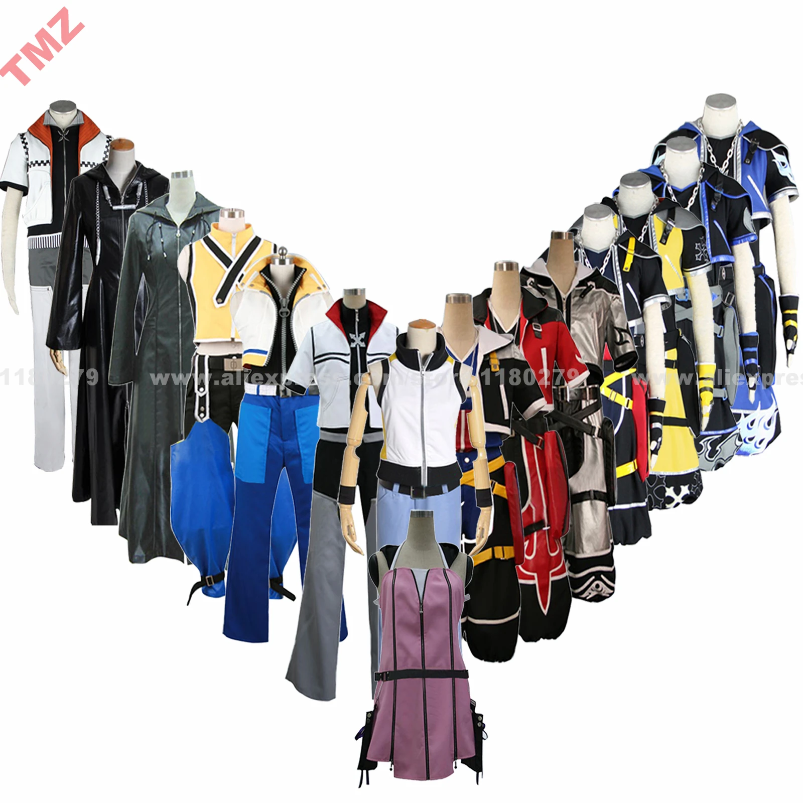 Kingdom Hearts ROXAS Riku True Sora Kairi Group of костюмы персонажей аниме одежда для косплея под