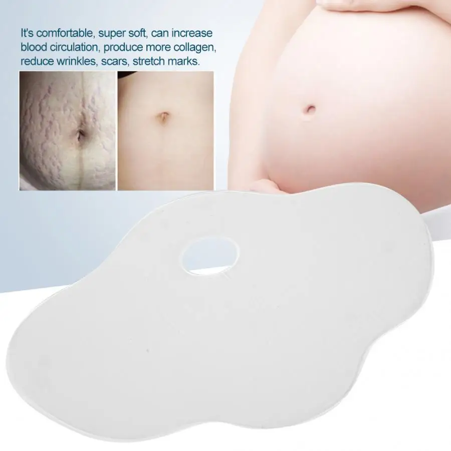 Reusable Silicone Anti-wrinkle Belly Stomach Pad Sticker Stretch Marks Removal Pads Transparent Washable Body Patch Skin Care | Красота и