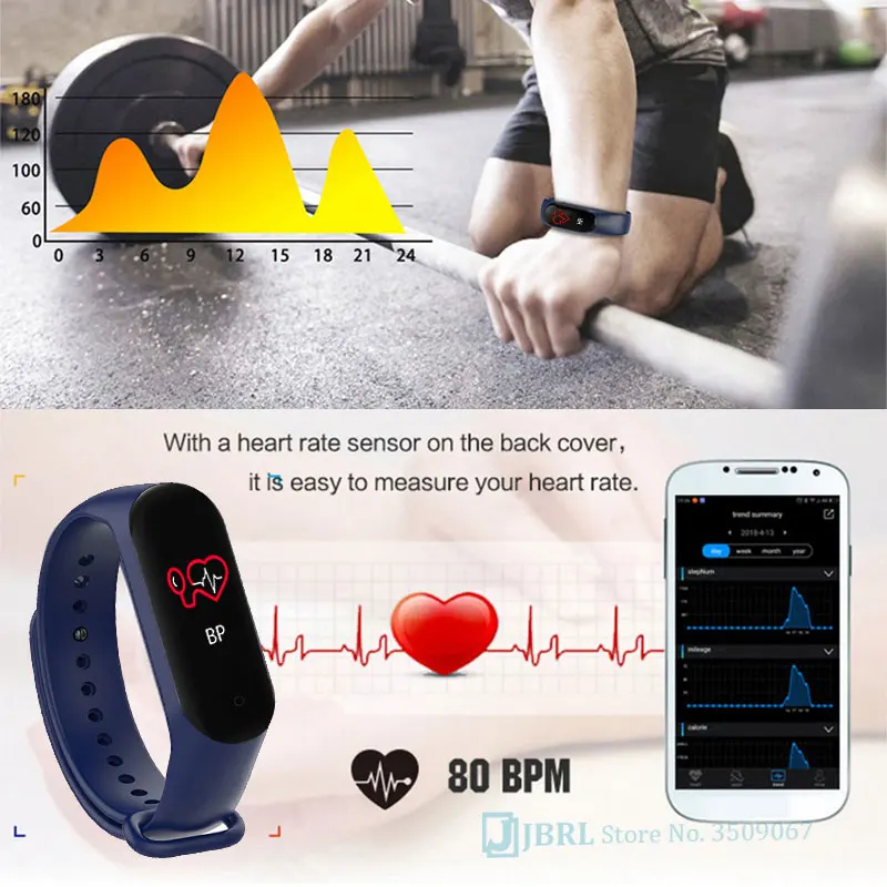 Модные водонепроницаемые цифровые часы женские с Bluetooth и пульсометром Женские