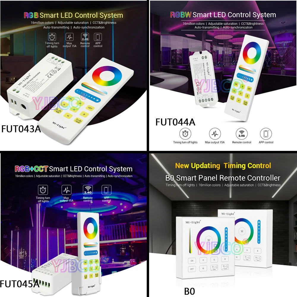 Miboxer новый контроллер светодиодной ленты DC12V ~ 24V RGB/RGBW/RGB + CCT Беспроводной смарт
