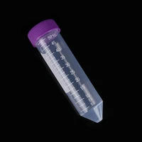 sterile plastic centrifuge tube 50 ml test tube with screw cover bottom tip sample ep tube with clear scale with stand 25 pcs