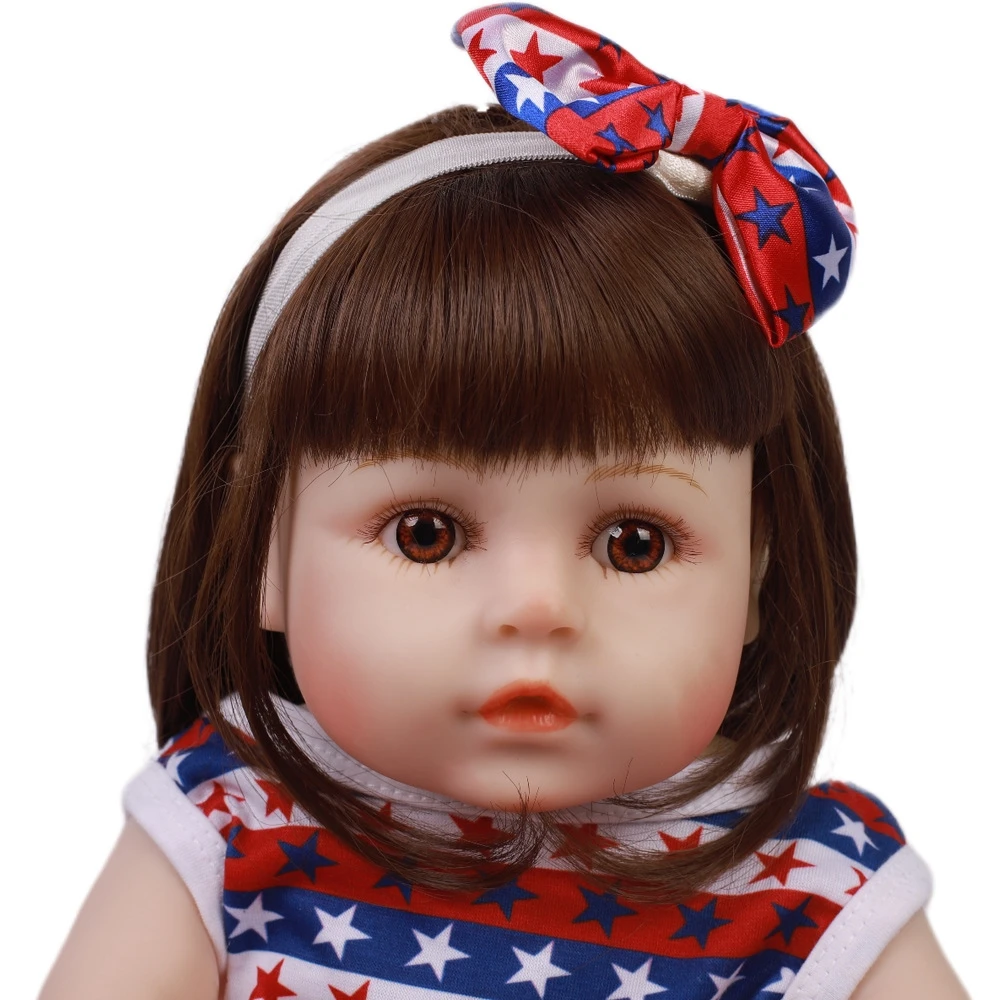 

CONUSEA 48CM Soft Silicone Reborn Dolls with Cute Piggy Toys Baby Realistic Doll Reborn Toddler Bonecas Reborn Doll for Girls