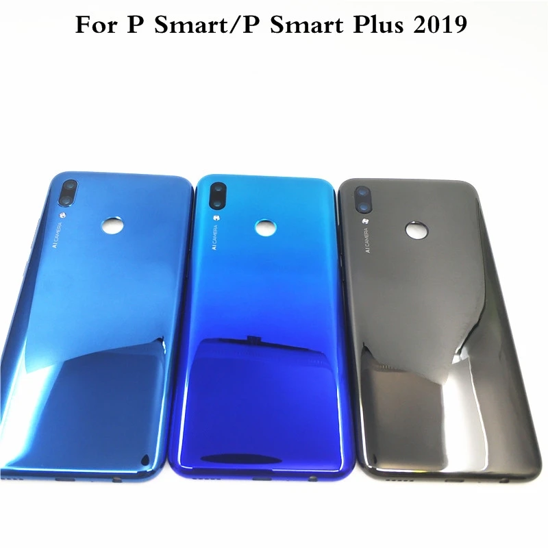 Задняя крышка аккумулятора для Huawei P Smart 2019 задняя корпуса Plus с боковыми кнопками |