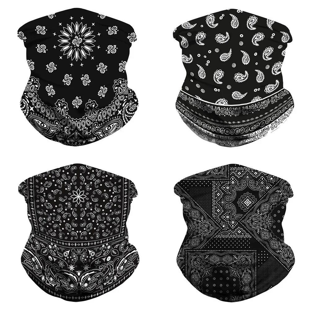 Бесшовная женская и мужская бандана с принтом пейсли| |