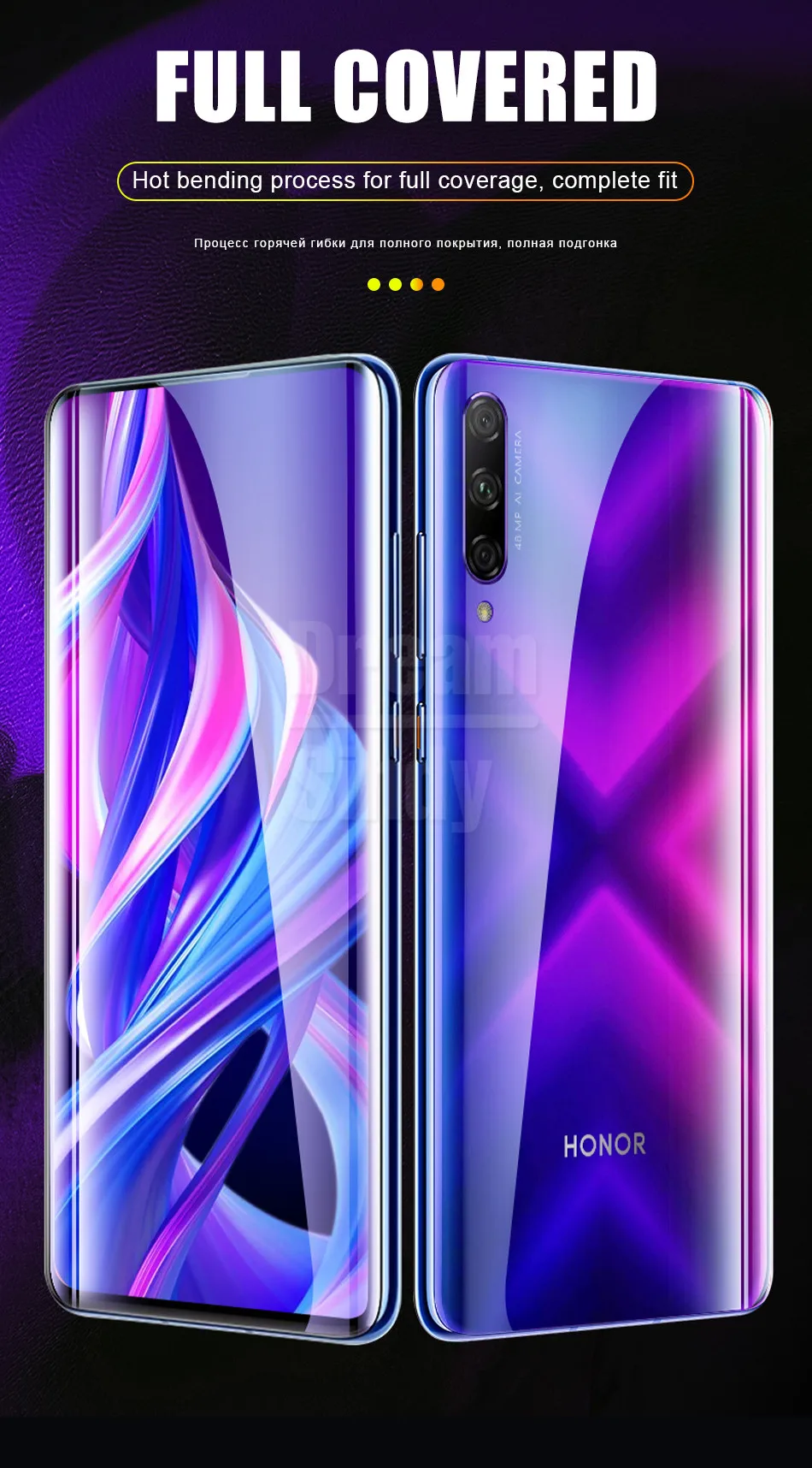 3-1 шт 200D полное покрытие Гидрогелевая пленка для huawei Honor 8X 10i 8 9 10 Lite Honor 20 9X Pro Защитная пленка для переднего экрана(не стекло