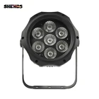 Профессиональное освещение SHEHDS алюминиевый IP65 водонепроницаемый 7x18 Вт RGBW светодиодный прожектор для DJ клубной сцены вечерние дискотечные эффекты SoptPark