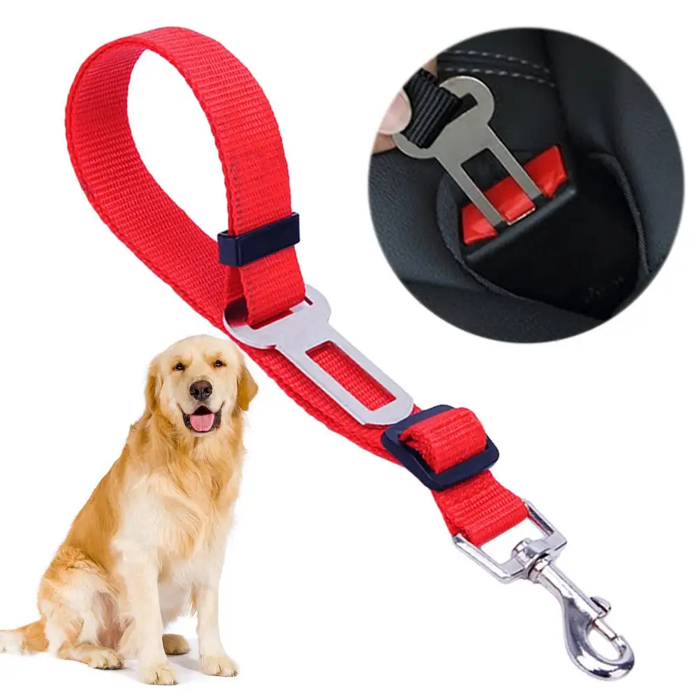 

Adjustable Dog Cat Car Safety Belt Pet Vehicle Seat Belt Leash For Dogs Travel Traction Collar Harness Dog Lead Clip Pet Product