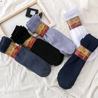 510 pairs of summer thin mens stockings lazy sweat absorbent breathable fashion gift solid color comfortable long socks crew
