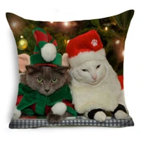 christmas home cover case decor linen cotton style pillow throw sofa 18 cushion