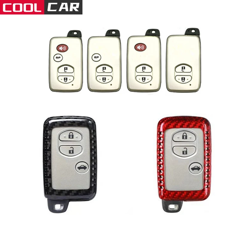 

Carbon Fiber Car Keys Cover for Toyota Prado 150 Camry Prius Crown Subaru 2013 2014