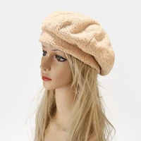 fashion women wool beret hat warm lined french beret wool knit berets winter hats for women beanie