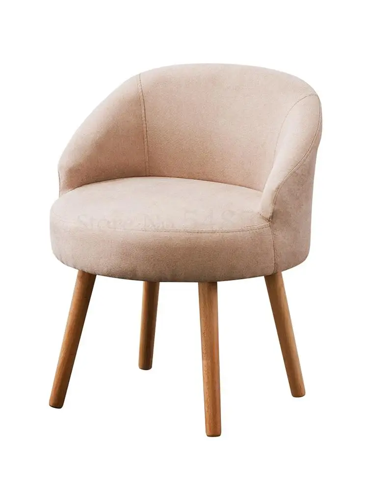 Скандинавский стул для макияжа простая розовая спинка принцессы милый детский