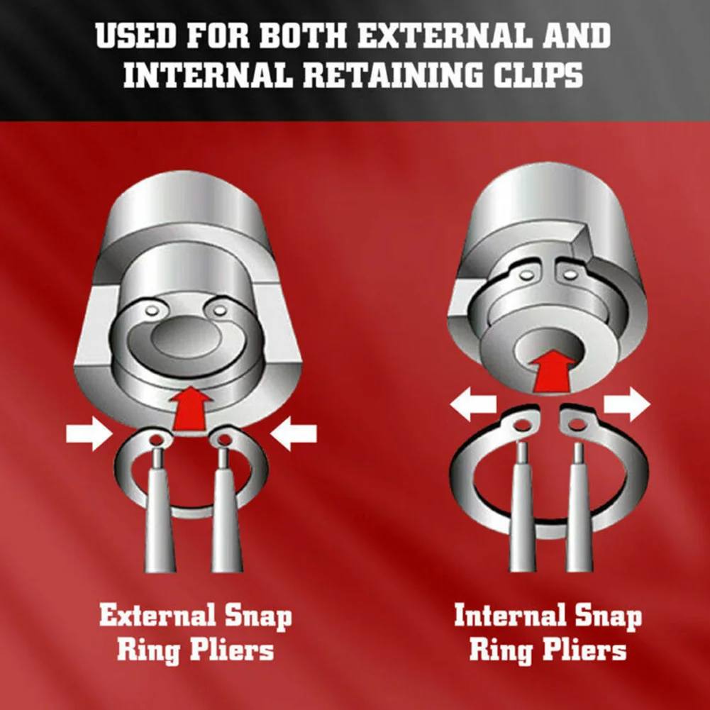 

Remove 4pcs Internal External 7\\\" Pliers Set Internal / External / Bent / Straight Ring