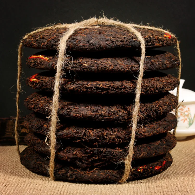 

Aged Zhong Cha Green Seal Chinese Puer Yunnan Shu Pur-erh Ripe 357g CNNP