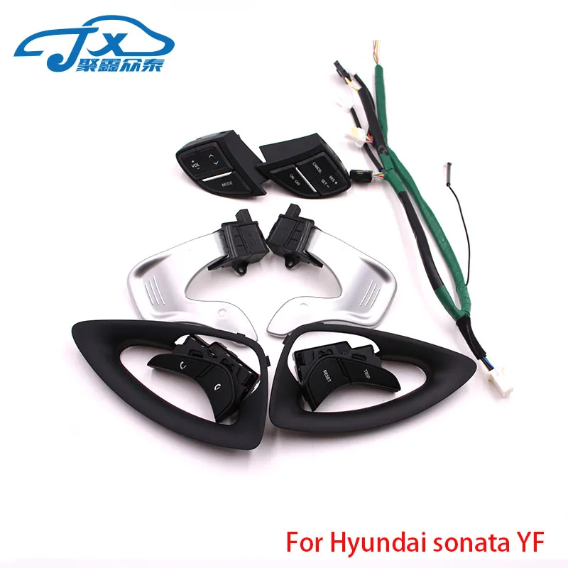 SUOBA QUANTAO Для Hyundai Sonata YF переключатель управления рулем кнопка регулировки громкости Круиз Переключатель управления Bluetooth кнопка телефона инструмент contro - Цвет: SUOBA QUANTAO
