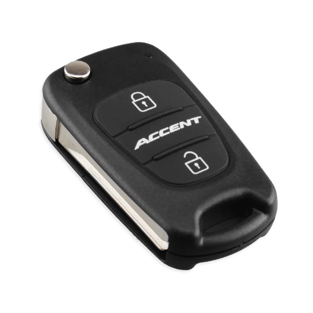 KEYYOU Флип складной пульт дистанционного ключа чехол 3 кнопки подходит для hyundai Accent Автозапуск Fob крышка автосигнализации корпус