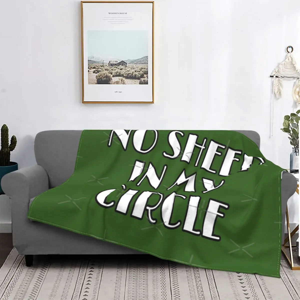 

Хлопковая футболка с надписью «No Sheep In My Circle», 12 штук