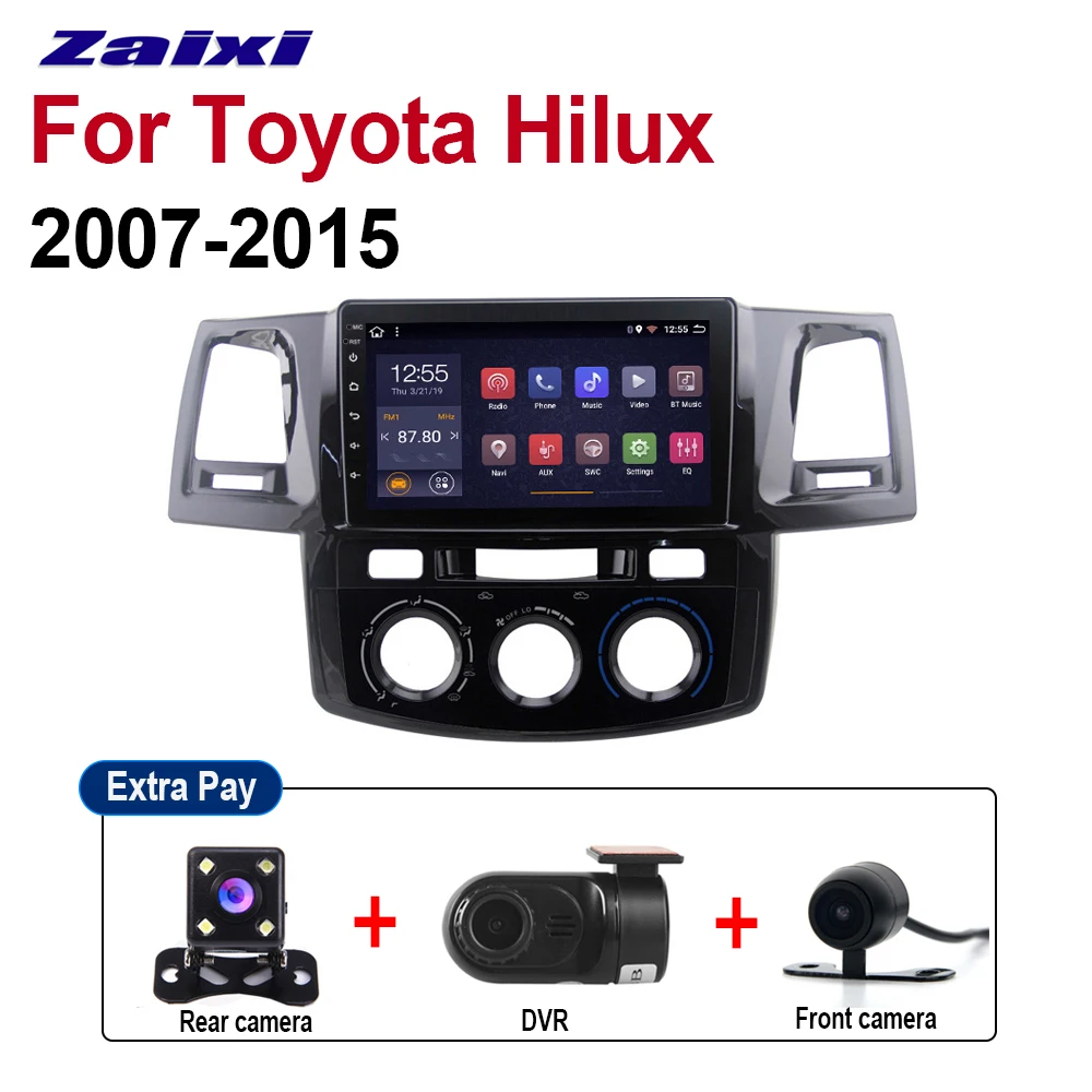 ZaiXi Android автомобильный мультимедийный GPS аудио Радио стерео для Toyota Hilux 2007 ~ 2015