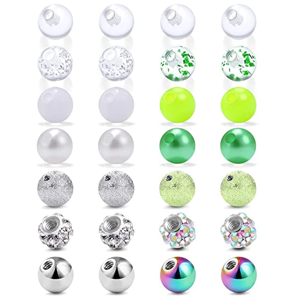 _ Внешняя резьба хирургическая сталь пластик для промышленной штанги соска пупка