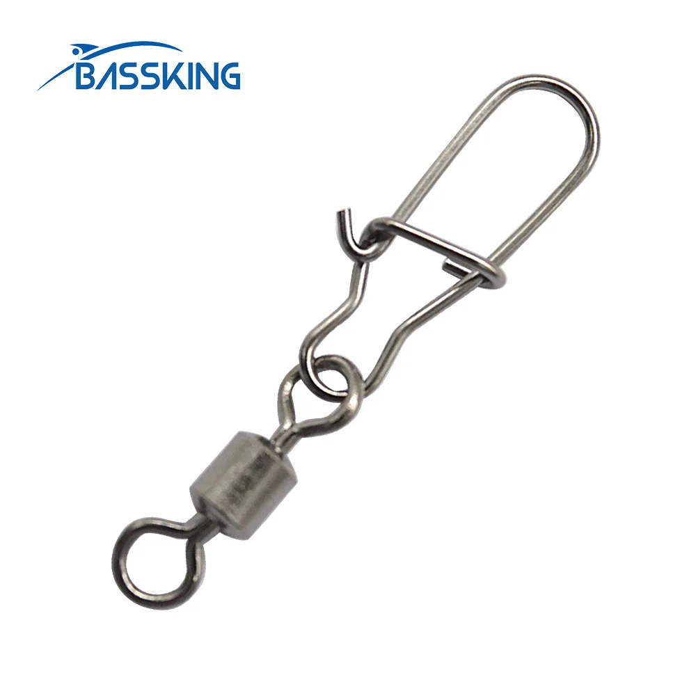 BASSKING 20 шт./лот рыболовный соединитель штифт подшипник вертлюг из нержавеющей