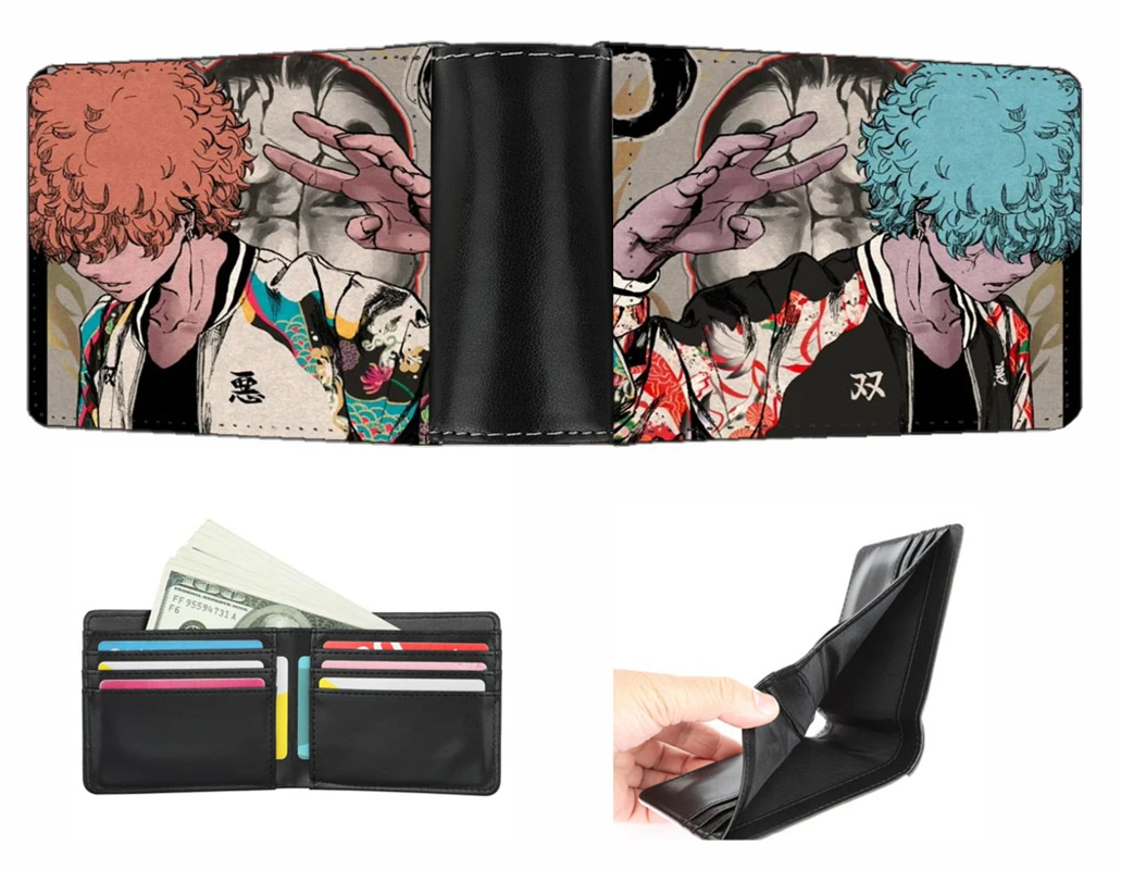 Мужской кошелек с рисунком из аниме Токио Мстители мужской короткий для