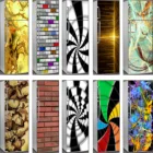 3D самоклеющиеся посудомоечная машина холодильник Обёрточная бумага наклейка на холодильник детские искусство дверь холодильника обои-покрытие