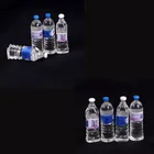 Миниатюрная игрушечная бутылка для минеральной воды, 4 шт. в масштабе 1:6, аксессуары для гостиной