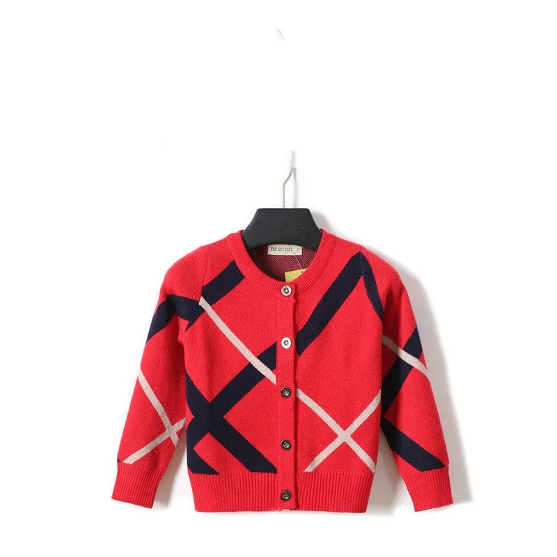 

New Arrival Boys Sweater Long Sleeve O-Neck Single Breasted Sweater Autumn Winter Casual Children Sweater Boys Clothes