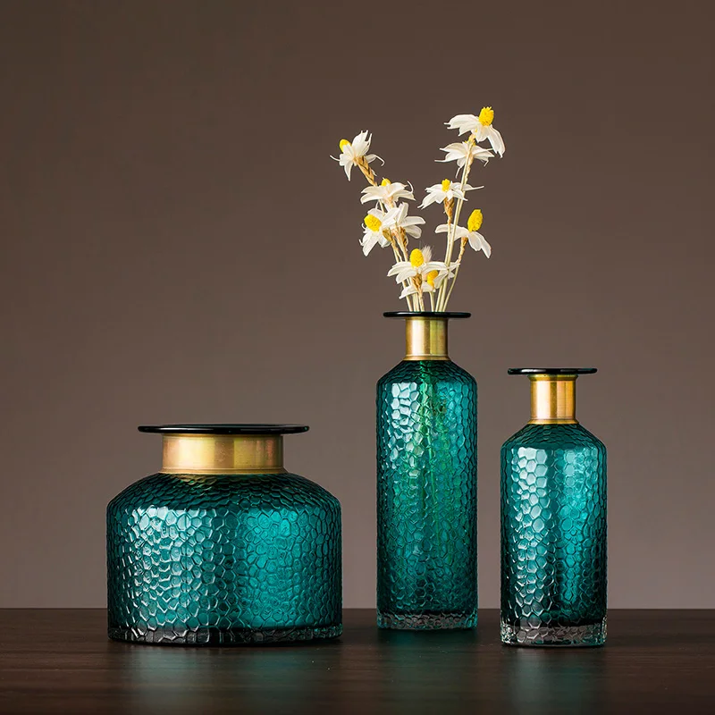 

Nordic transparent glass vase decoration living room flower arrangement hydroponic plant glass vase WF1019400