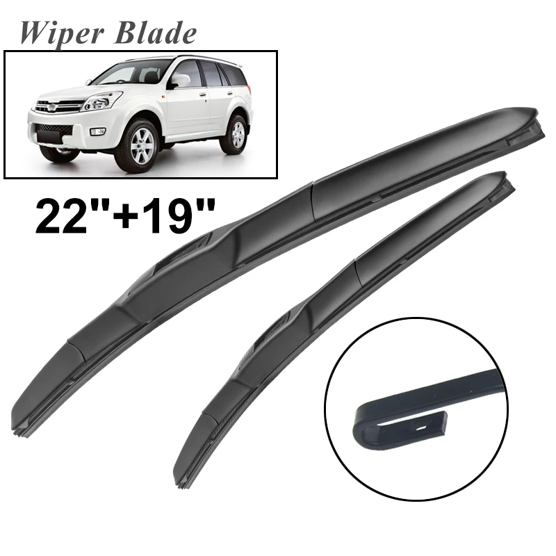 

Okowiper RHD & LHD Front Wiper Blades For Great Wall X240 2008 - 2011 Windshield Windscreen Front Window 22"+19"