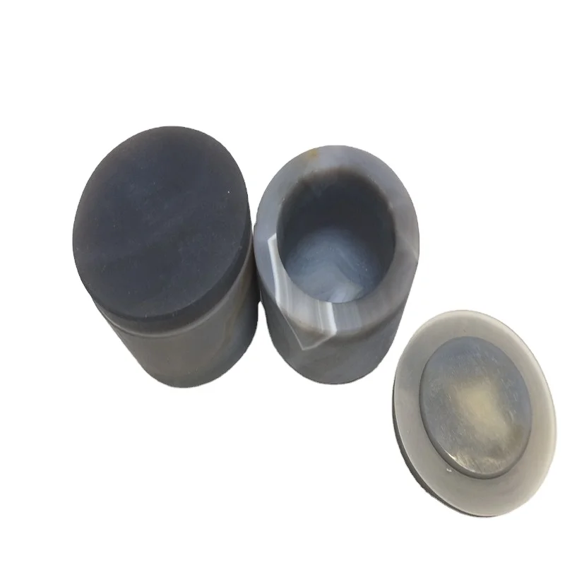 

50ml to 2000ml Agate ball grinding jar with lid for ball mill