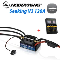 hobbywing seaking v3 120a brushless esc rc motor esc 6v1a2a5a bec untuk rc boat electronic speed controller